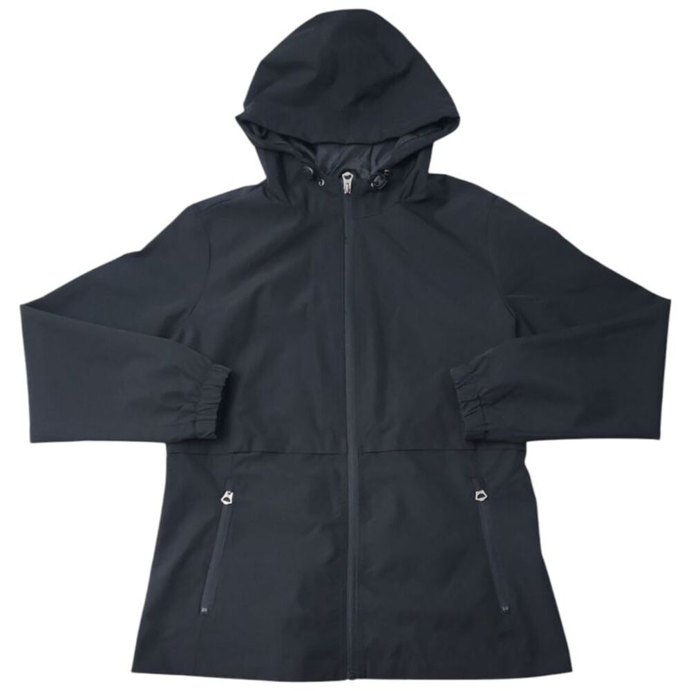 WP Weatherproof Women's Water & Wind Resistant Rain Jacket - Black